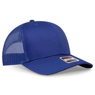 OTTO Cap 6 Panel Mid Profile Mesh Back Trucker Hat