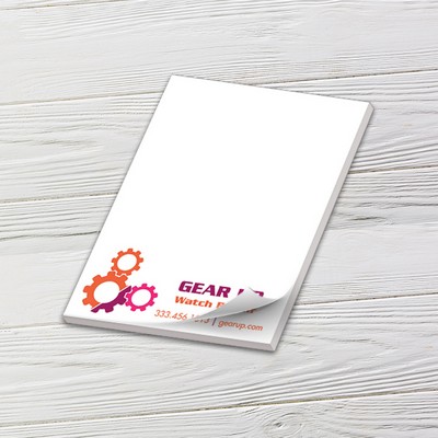 Full-Color Notepads - 25 Sheets (3" x 4")