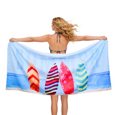 Dye-Sublimation Microfiber Beach Towel